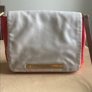 Marc By Marc Jacobs White and Red Crossbody Bag